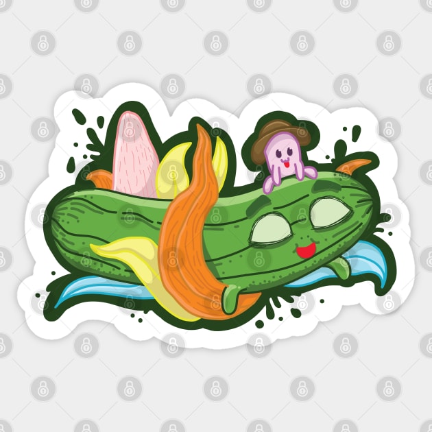 CUTECUMBER Sticker by zendesign